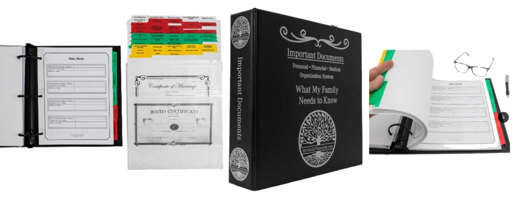 Financial Organizer Book Binder